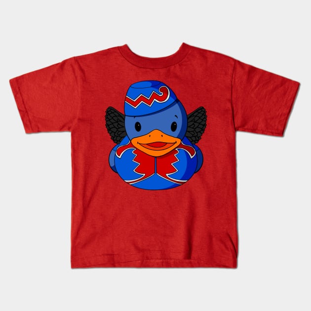 Flying Monkey Rubber Duck Kids T-Shirt by Alisha Ober Designs